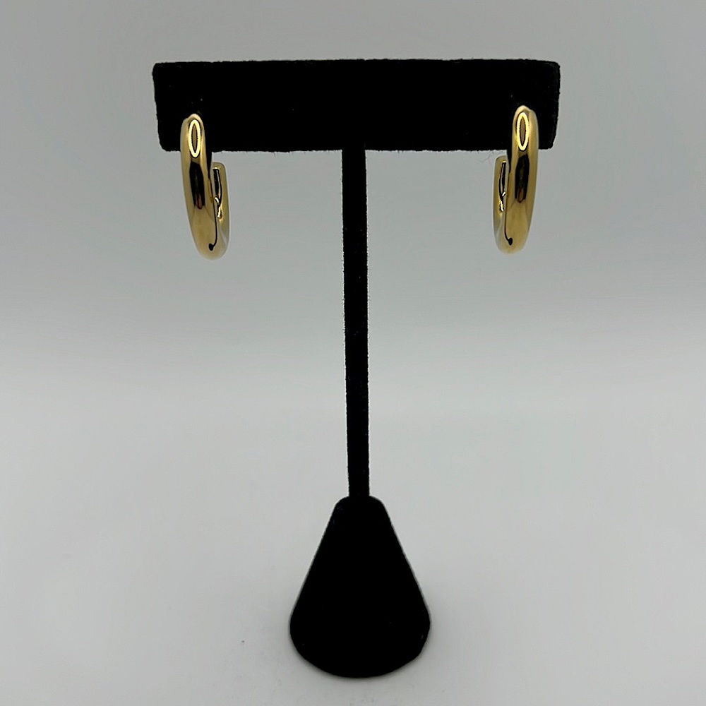 1” gold hoops